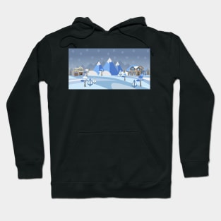 Village in mountains Hoodie